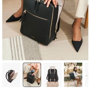 Calpak backpack in black.